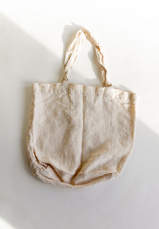 Raw Linen Tote Bag