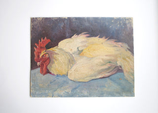 Rooster Vintage Painting