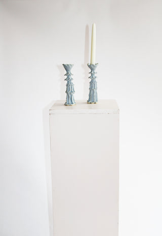 Powder-Blue Candle Holder by Ashley Brazil
