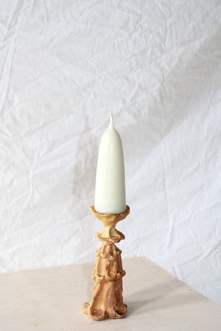 Medium Candle Holder in Peach by Ashley Brazil