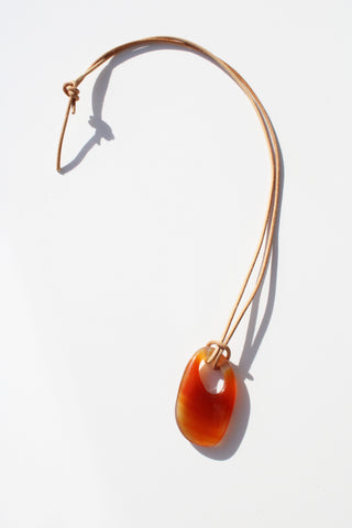 Small Carved Carnelian Pendant