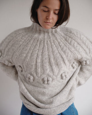 Shaina Mote Carra Crop Sweater in Haze