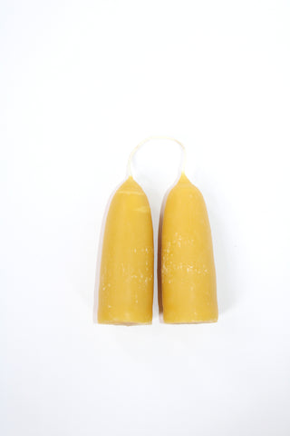 Chubby beeswax candles
