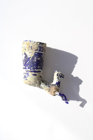 Ancient Herat Glass Cup in Cobalt