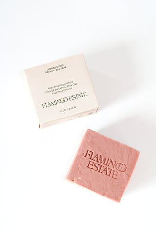 Flamingo Estate Night Blooming Jasmine & Damask Rose Soap Brick