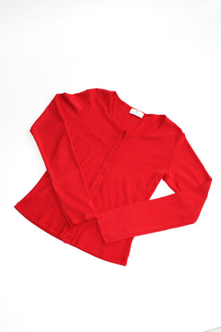 Gil Rodriguez Sophie Cardigan in Red