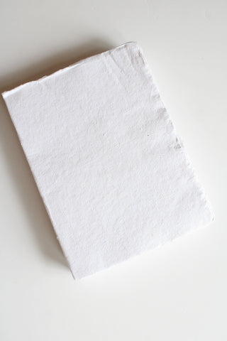 Giant Lamali Handmade Journal in White