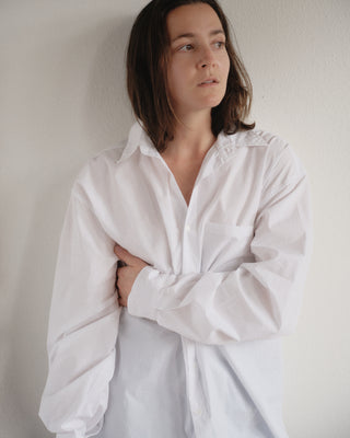 Gil Rodriguez Big Button Up in White