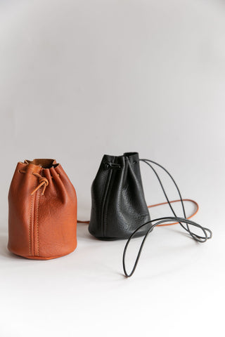 Golden Hour Bucket Bag in Black