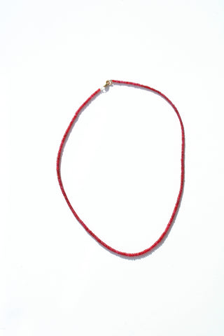 Hand-Carved Rubies Strand
