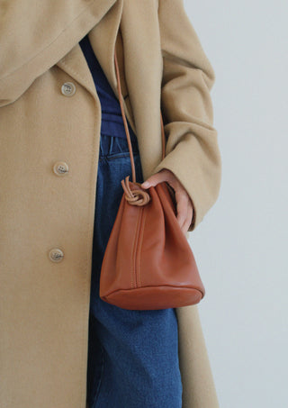 Golden Hour Bucket Bag in Brown