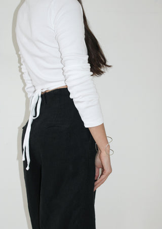Gil Rodriguez Sarita Wrap Top in White