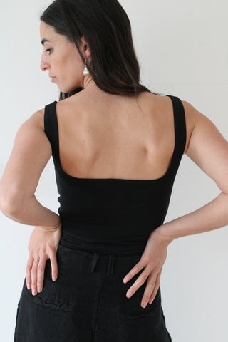 Gil Rodriguez Matisse Scooped Tank in Black