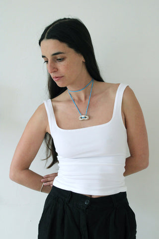Gil Rodriguez Matisse Scooped Tank in White