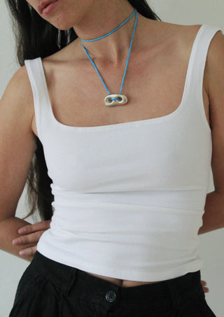 Gil Rodriguez Matisse Scooped Tank in White