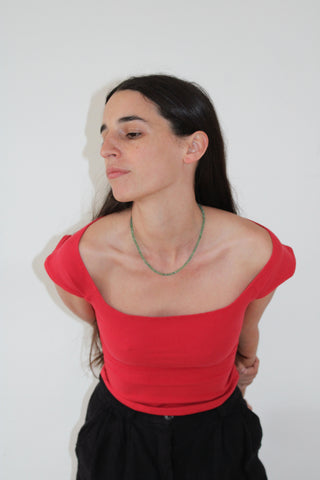 Gil Rodriguez El Tigre Everyday Top in Tomate