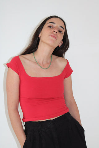 Gil Rodriguez El Tigre Everyday Top in Tomate