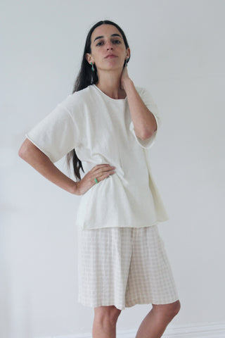 Shaina Mote Loose Tee in Chalk