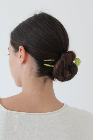French Hair Pin in Pistachio