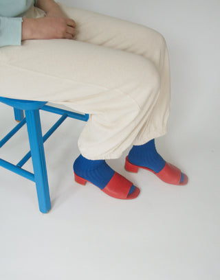 Le Bon Her Socks in Cobalt