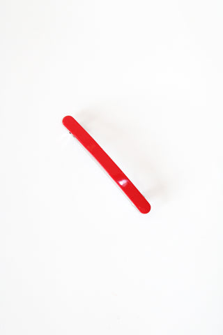 Slim Paris Barrette in Ruby
