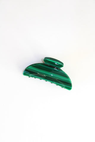 Midi Heirloom Claw in Malachite