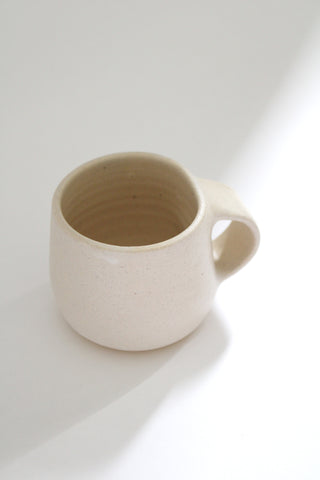 Short Mug in Matte White  by Kati Von Lehman