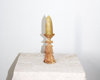 Medium Candle Holder in Peach by Ashley Brazil
