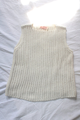 Emma Rothkopf Orla Knit Shell in Salt