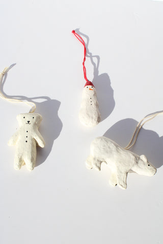 Paper Mache Character Ornaments