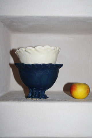 Parfait Pedestal in White by Ashley Brazil