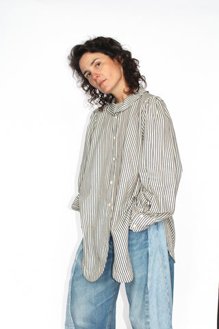 Emma Rothkopf Rayne Blouse in Regatta Navy Stripe