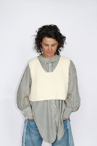 Emma Rothkopf Rayne Blouse in Regatta Navy Stripe