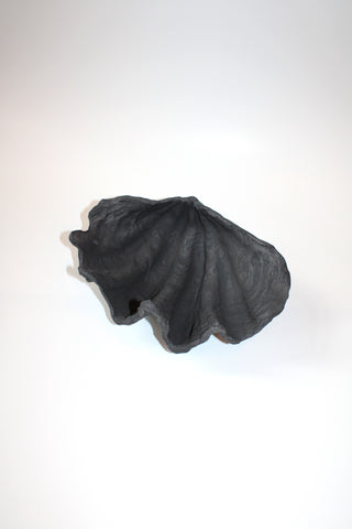 Clamshell Sculptural Dish in Charcoal