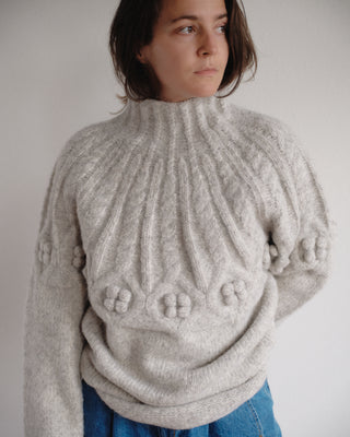 Shaina Mote Carra Crop Sweater in Haze