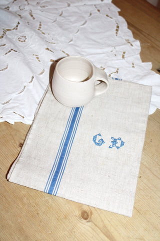Short Mug in Matte White  by Kati Von Lehman