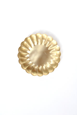 Small Brass Petal Tray