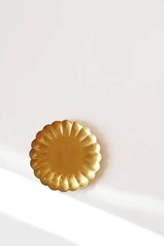 Small Brass Petal Tray