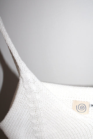 Limited Edition Spiral Knit Camisole in White