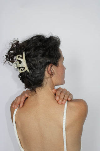 Limited Edition Spiral Knit Camisole in White