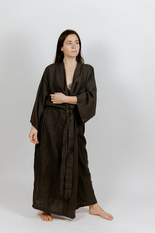 Sunday Morning Linen Robe
