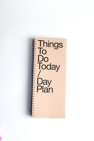 Things To Do Daily Planner in Tan