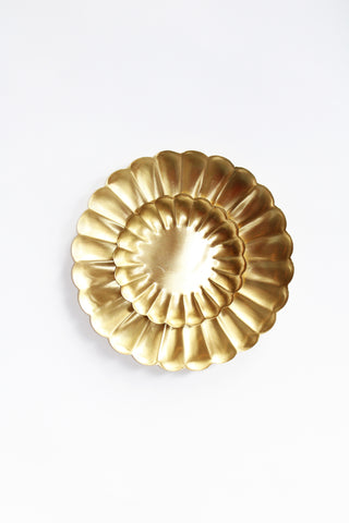 Medium Brass Petal Tray