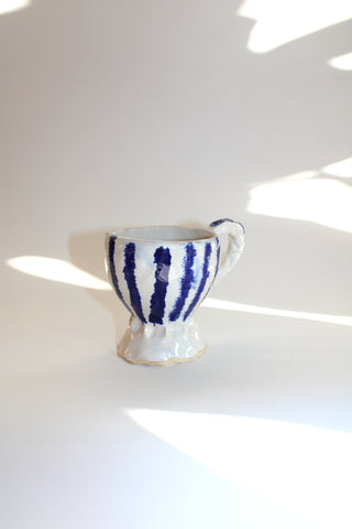 Wonky Ware stripe mug