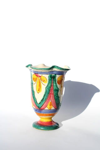 Vintage Hand Painted Italian Vase