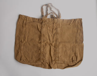 Raw Linen Yogi Bag