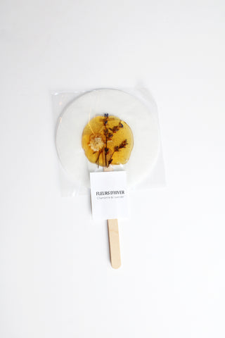 Fleurs D'Hiver Herbal Tea Lollipop in Chamomile & Lavender