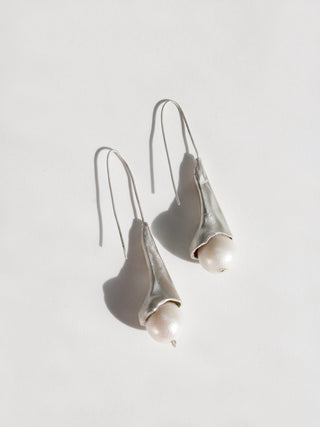 Sculptural Pearl Earrings
